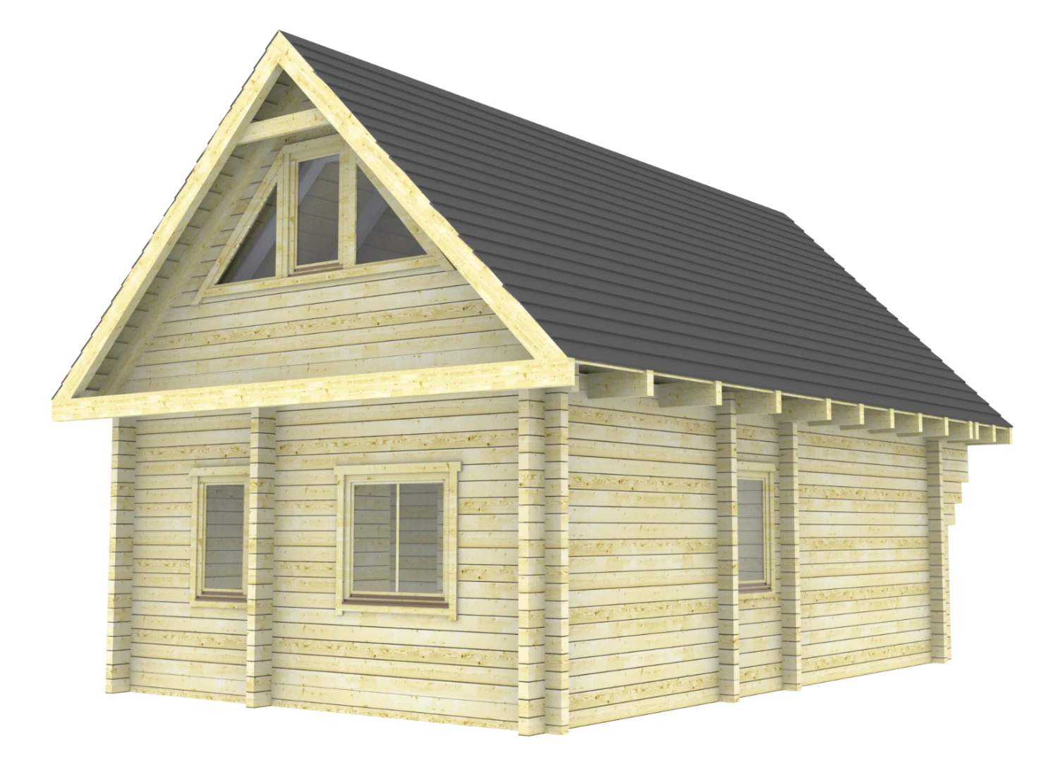 Cabane Maison En Bois Stavanger 5.2x7.8m (94mm) 5 Cabane Maison En Bois Stavanger 5.2x7.8m (94mm) – Image 5