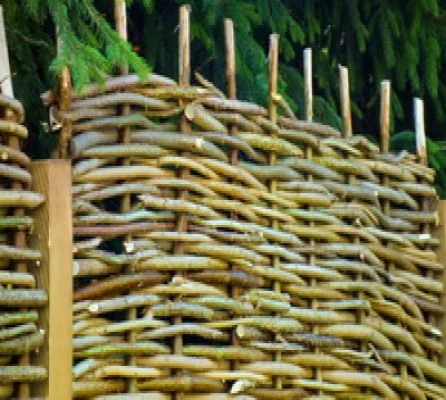 Clôture En Coudrier Panneau Noisetier 180x180cm 1 Clôture En Coudrier Panneau Noisetier 180x180cm