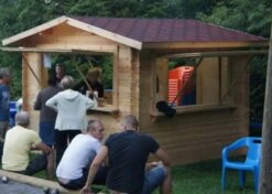 Kiosque En Bois 3x3m -Pas Cher Intergardshop Magasin kiosk