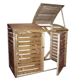 Cache Poubelle Bois 144x128x90cm