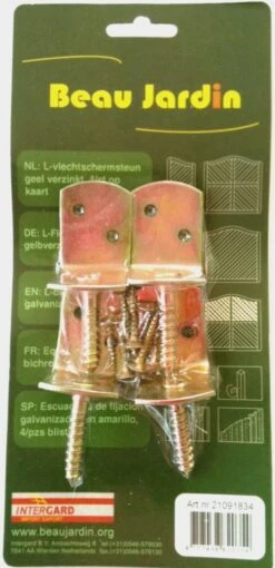 Equerre Pour Clôture En Bois Bichromatée 4pcs