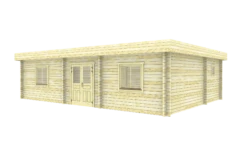 Chalet Soins Informels En Bois 10,3x7,3m (70mm)