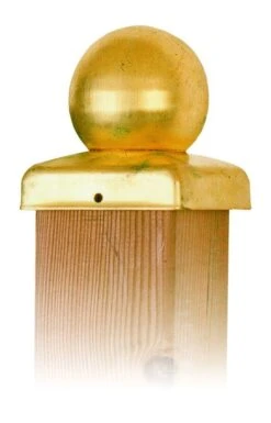 Chapeau De Poteau Boule Laiton 71mm