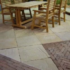 Carrelage Terrasse Sandstone Jaune 80x80x3cm (m2)