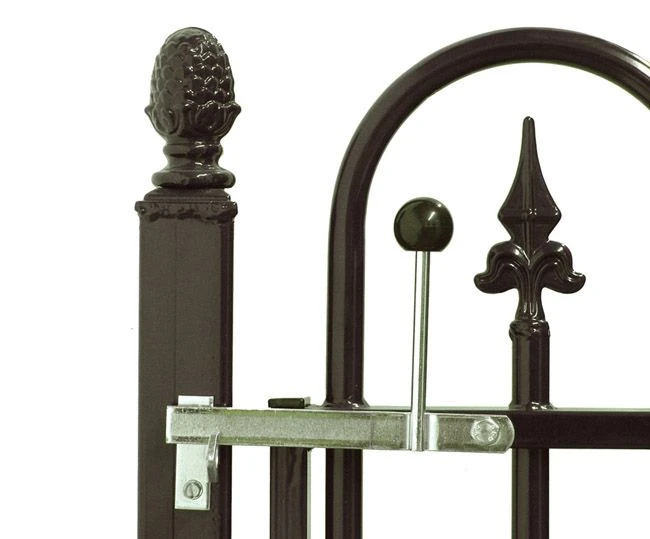 Portillon Fer Forgé Basic, Galvanise 90x100cm 9 Portillon Fer Forgé Basic, Galvanise 90x100cm – Image 9