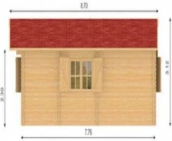 Cabane Maison En Bois Oxford 6,5x8,8m -Pas Cher Intergardshop Magasin oxford right 350
