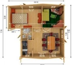 Cabane Maison En Bois Oxford 6,5x8,8m -Pas Cher Intergardshop Magasin oxford top 350