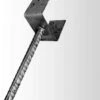 Support Poteau 121mm à Sceller En U