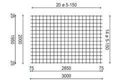 Treillis Soudé 2x3m 5/150mm -Pas Cher Intergardshop Magasin qs130a