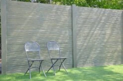 Clôture Béton Bamboostone 200x200cm -Pas Cher Intergardshop Magasin ral 6003 mosgroen 2