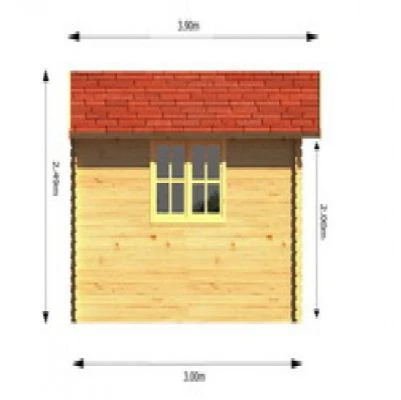 Abri De Jardin En Bois Redbridge 4x3m 3 Abri De Jardin En Bois Redbridge 4x3m – Image 3