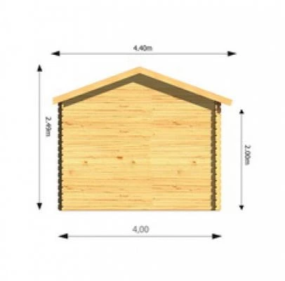 Abri De Jardin En Bois Redbridge 4x3m 4 Abri De Jardin En Bois Redbridge 4x3m – Image 4