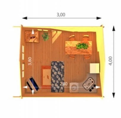 Abri De Jardin En Bois Redbridge 4x3m 5 Abri De Jardin En Bois Redbridge 4x3m – Image 5