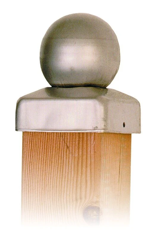 Chapeau De Poteau Boule Inox 71mm 1 Chapeau De Poteau Boule Inox 71mm