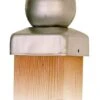 Chapeau De Poteau Boule Inox 91mm