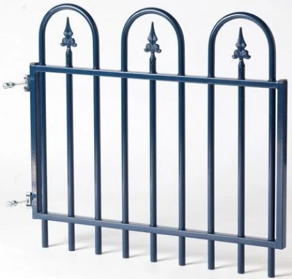 Portillon Fer Forgé Basic, Galvanise 90x80cm 2 Portillon Fer Forgé Basic, Galvanise 90x80cm – Image 2