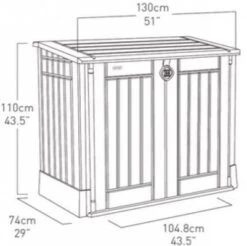 Cache Poubelle Plastique Double 13 Cache Poubelle Plastique Double -Pas Cher Intergardshop Magasin sio midi tech