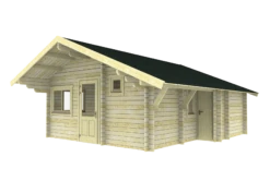 Cabane Maison En Bois Yale 5.72/4.97x6.08m (50mm) -Pas Cher Intergardshop Magasin trekkershut comfort