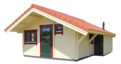 Cabane Maison En Bois Yale 5.72/4.97x6.08m (50mm) -Pas Cher Intergardshop Magasin trekkershut comfort 6
