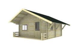Cabane Maison En Bois Harvard 4.97x4.57m (50mm) -Pas Cher Intergardshop Magasin trekkershut plus