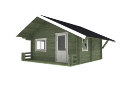Cabane Maison En Bois Harvard 4.97x4.57m (50mm) -Pas Cher Intergardshop Magasin trekkershut plus kleur