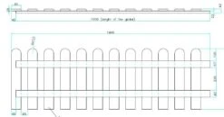 Clôture Droite 100x190cm