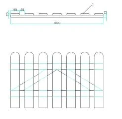 Portillon Clôture En Bois 60x100cm
