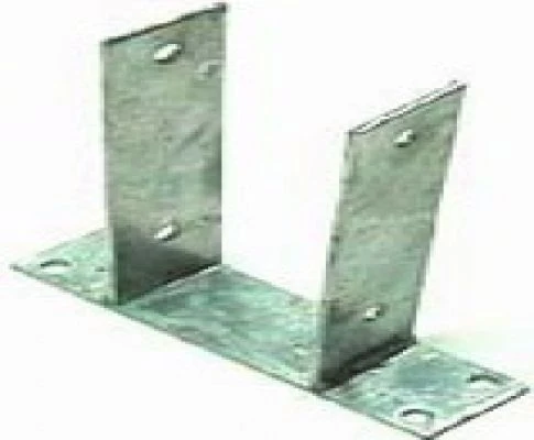 Support Poteau Bois En U 91mm 1 Support Poteau Bois En U 91mm